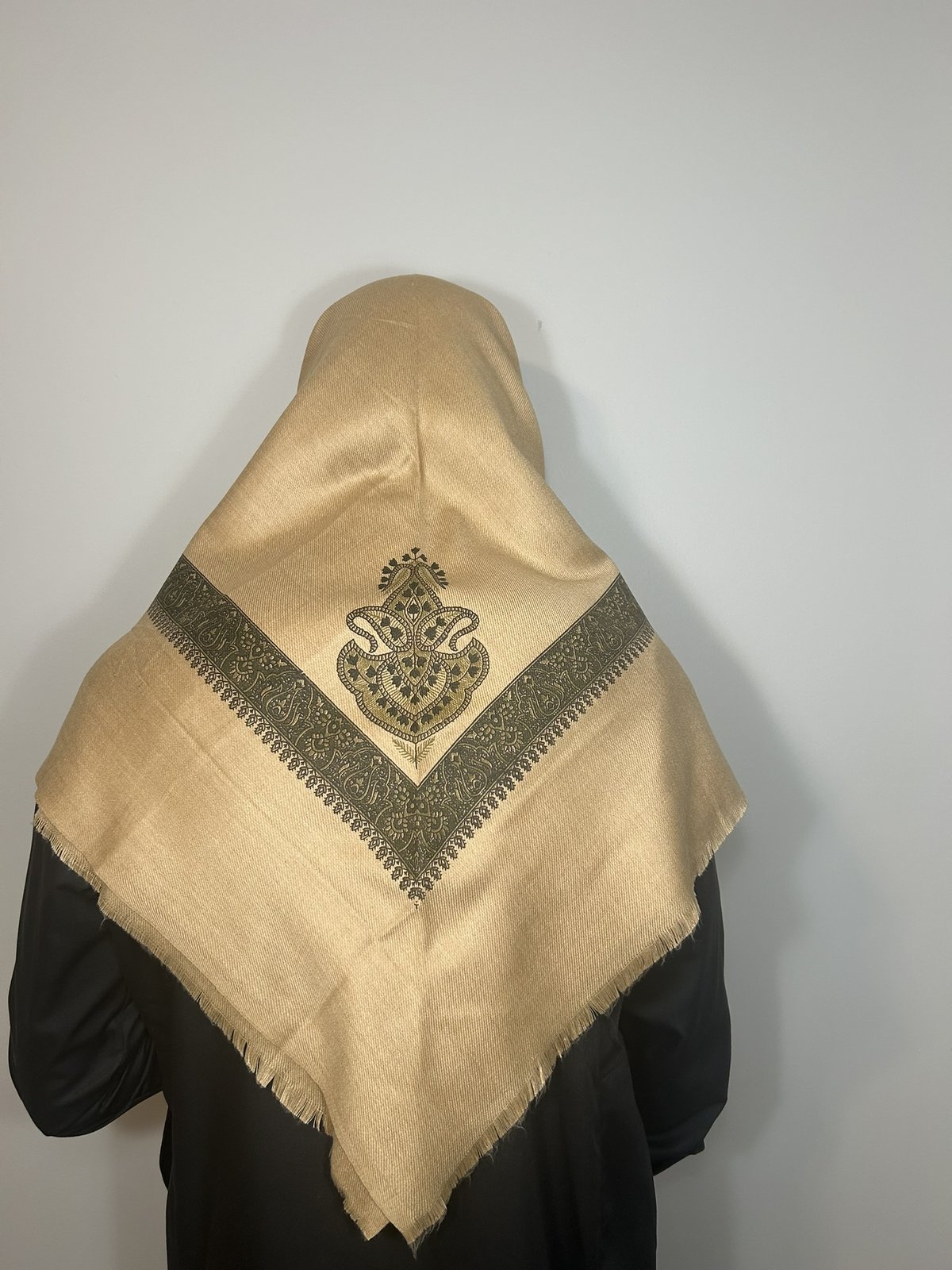 Tan and Deep Forest Green