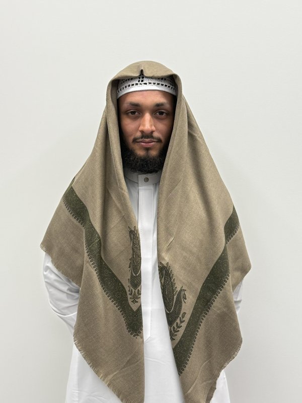 Taupe and Deep Forest Green